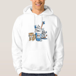 Kawaii Tiger, Blauer Milchshake & Bootsgeist Hoodie