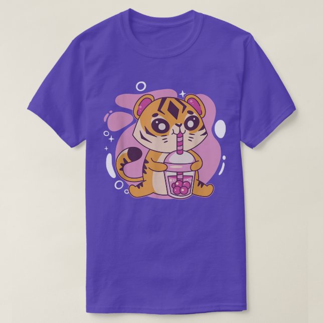Kawaii Tiger Boba Tea Bubble Tee Anime Kawaii Neko (Design vorne)