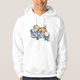 Kawaii-Tiger und Ungaikyo-Spiegel-Yokai Hoodie