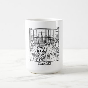 Kawaii Tigers in einem Art Studio in New York Kaffeetasse