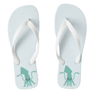 Kawaii-Tintenfisch Flip Flops