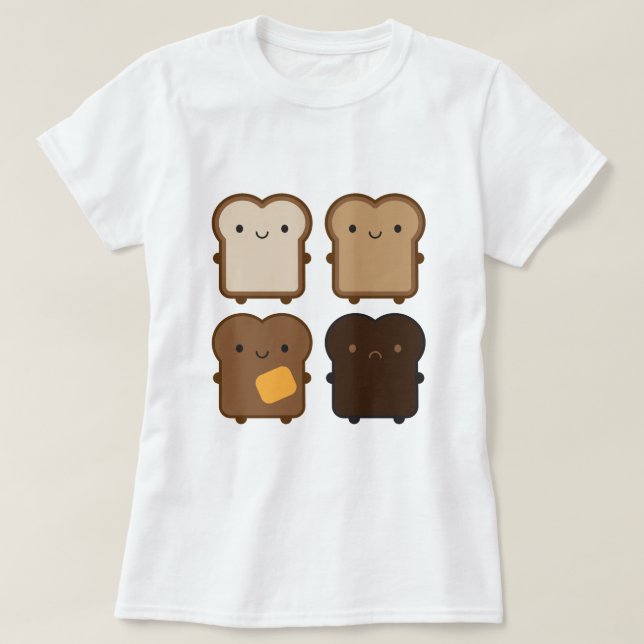 Kawaii Toast T-Shirt (Design vorne)