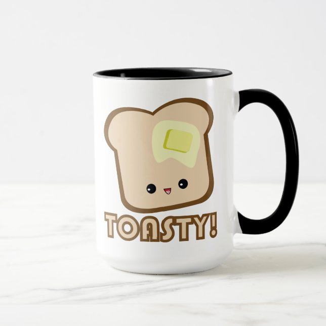 Kawaii Toasty! Toast-Tasse Tasse (Rechts)