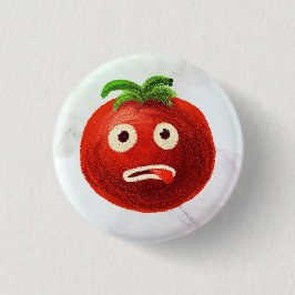 Kawaii Tomato Niedlich Funny Cartoon Gemüse Button