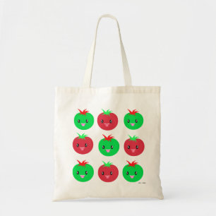 Kawaii Tomato Pattern Tote Bag Tragetasche