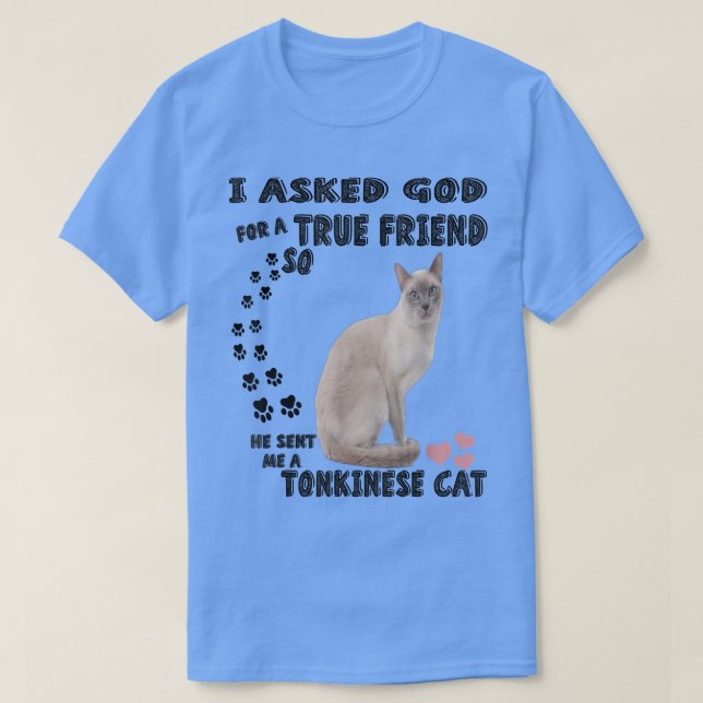 Kawaii Tonk Kitten Zitat Mama Vater Print, Niedlic T-Shirt (Design vorne)