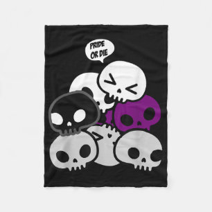 Kawaii Totenkopf Stapel Süße Demiual Sachen Pride Fleecedecke