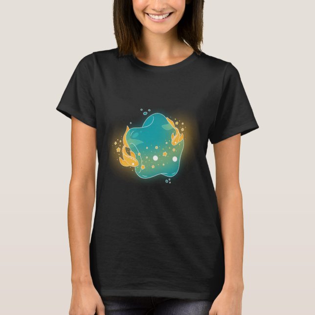 Kawaii Traumfisch Stern T-Shirt (Vorderseite)