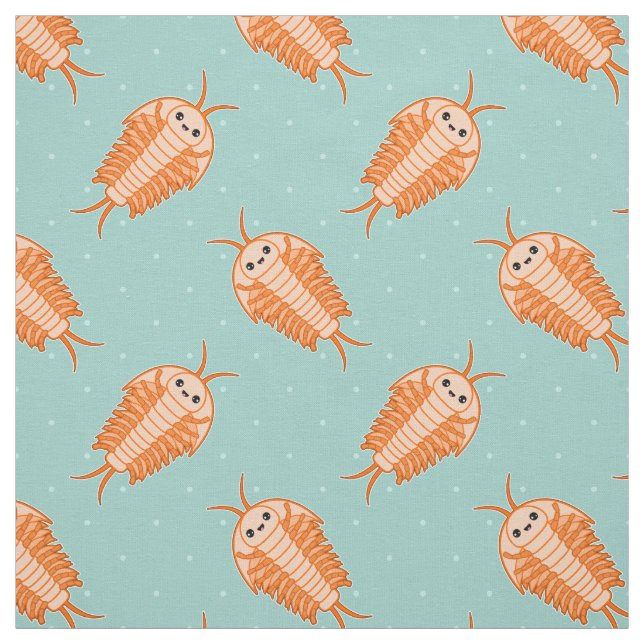 Kawaii Trilobite Stoff (Muster)
