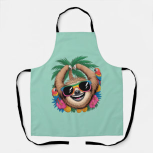 Kawaii Tropischer Faultier – Süße Sommer Stimmung Schürze