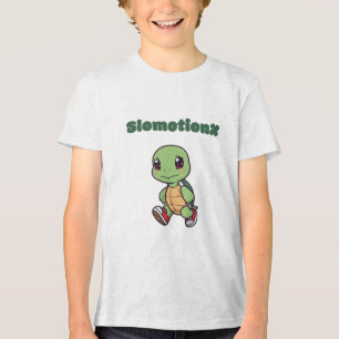 Kawaii Turtle Sweatshirt Niedlich Slowmotionx Cart Tri-Blend Shirt