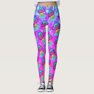 Kawaii Uchuu Kei Niedlich Ufo Leggings