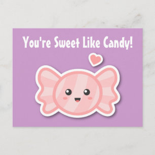 Kawaii und süß wie Bonbons Postkarte