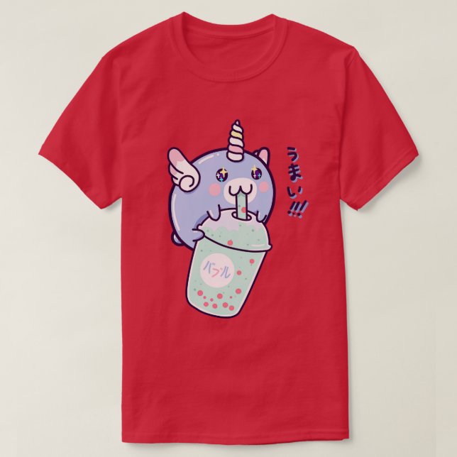 Kawaii Unicorn Bubble Tee (Design vorne)