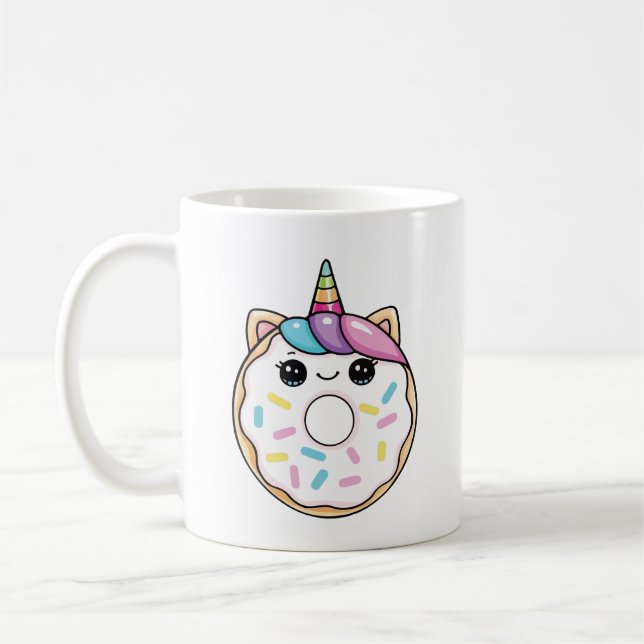 Kawaii unicorn donut  kaffeetasse (Links)