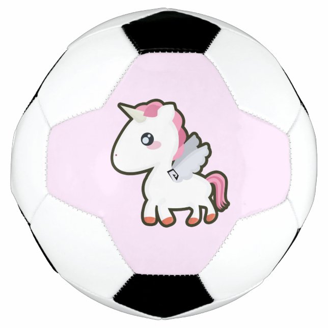 Kawaii Unicorn Fußball (Vorderseite)