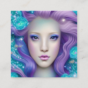 Kawaii Unicorn Kunstvoll wandern im Valle Verzasca Quadratische Visitenkarte