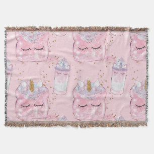 Kawaii Unicorn Toast & Milkshake - Pastel Decke