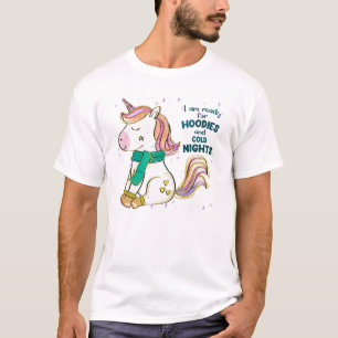Kawaii Unicorn Winter und Feiertage T-Shirt