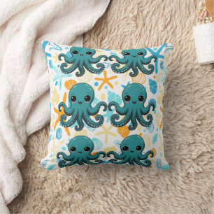 Kawaii Unter dem Meer Oktopus  Kissen
