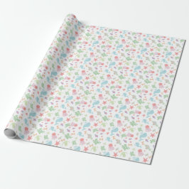 Kawaii unter der Sea Baby Shower Neutral Pastel Geschenkpapier