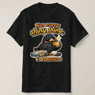 Kawaii Vintage-Krähenillustration mit weisen Worte T-Shirt