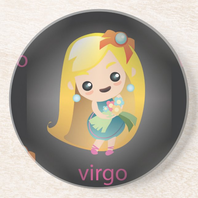 Kawaii virgo sandstein untersetzer (Vorne)