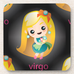 Kawaii virgo untersetzer
