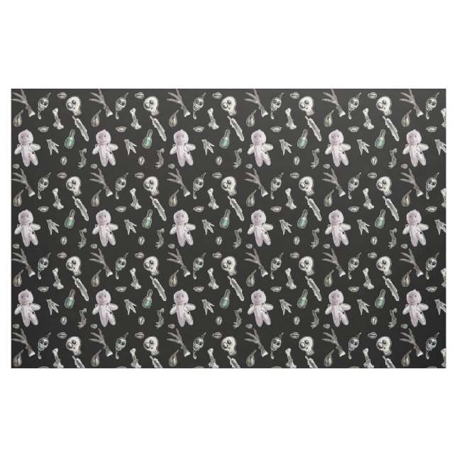 Kawaii-Voodoo-Wiederholmuster Stoff (Fat Quarter (45,7 x 55,9 cm))