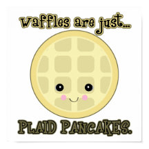 Kawaii Waffeln sind nur karierte Pfannkuchen