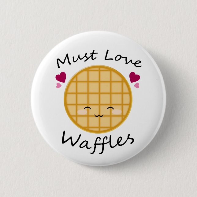 Kawaii Waffle Button (Vorderseite)