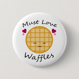 Kawaii Waffle Button