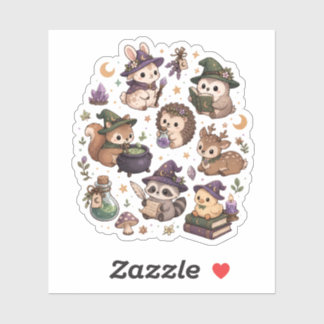 Kawaii Wald-Magie-Tier-Aufkleber-Set Aufkleber