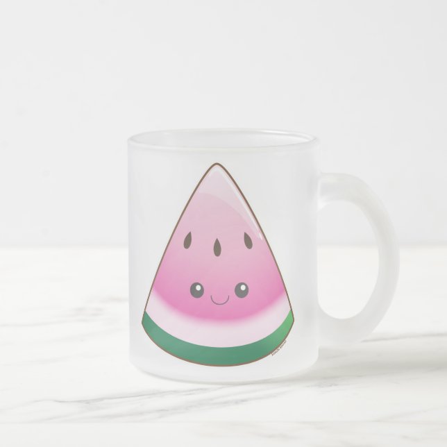 Kawaii Wassermelone Mattglastasse (Rechts)