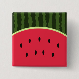 Kawaii Wassermelone-runder Knopf Button