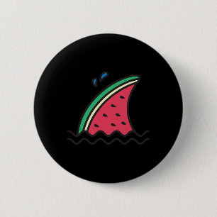 Kawaii Wassermelonen-Hai-Flosse Lustige Familie So Button