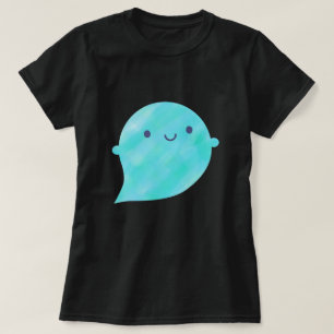 Kawaii Watercolor Ghost (Ozean) T-Shirt