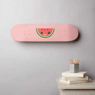 Kawaii Watermelon Niedlich Pink Skateboard
