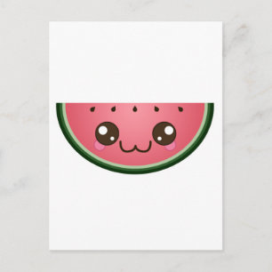 Kawaii Watermelon Postkarte