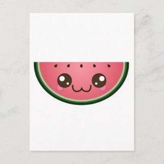 Kawaii Watermelon Postkarte