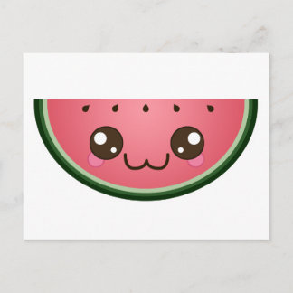 Kawaii Watermelon Postkarte
