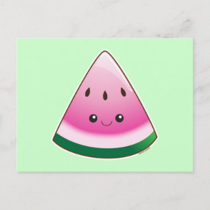 Kawaii Watermelon Postkarte