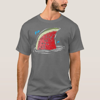 Kawaii Watermelon Shark Fin Familie Sommerurlaub T-Shirt