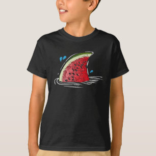 Kawaii Watermelon Shark Fin Familie Sommerurlaub T-Shirt