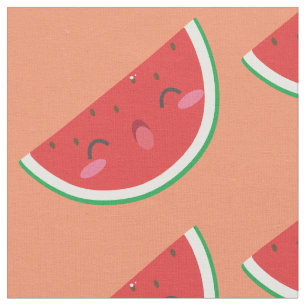 Kawaii Watermelon Stoff