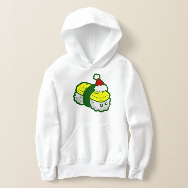 Kawaii Weihnachten Tamago Sushi Santa Hoodie (Ablage )