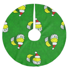 kawaii Weihnachten Tamago Sushi Santa Schneeflocke Polyester Weihnachtsbaumdecke