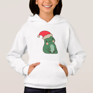 Kawaii Weihnachtsfrosch – Süßer Frosch mit Santa H Hoodie