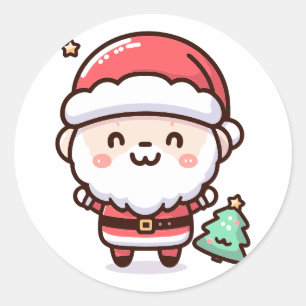 Kawaii Weihnachtsmann Sticker