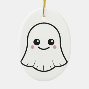 Kawaii Weißgeist Keramik Ornament